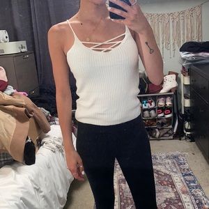 White tank top